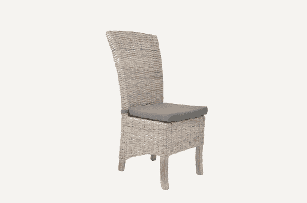 Whitewashed Rattan Dining Chairs, Grey Wicker Dining Chairs Uk